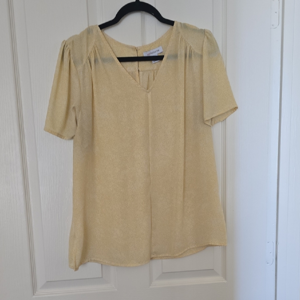 Liz Claiborne Soft Yellow Blouse